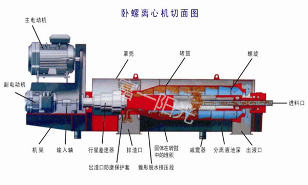 臥螺離心機結(jié)構(gòu)圖-富一陽光